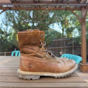 Timberland Women's Brown Leather Boots 8.5